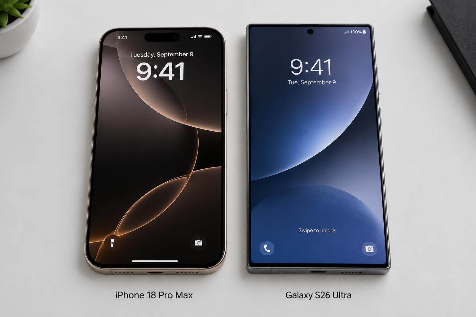 Apple iPhone 18 Pro Max compared to Samsung Galaxy S26 Ultra – Apple iPhone 18 Pro Max compared to Samsung Galaxy S26 Ul